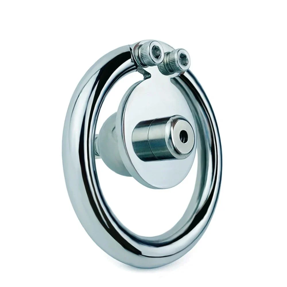 Penis Ring Design with Catheter Skeleton Chastity Device Metal Stainless Steel Bondage Chastity Cage Male BDSM Sex Toys