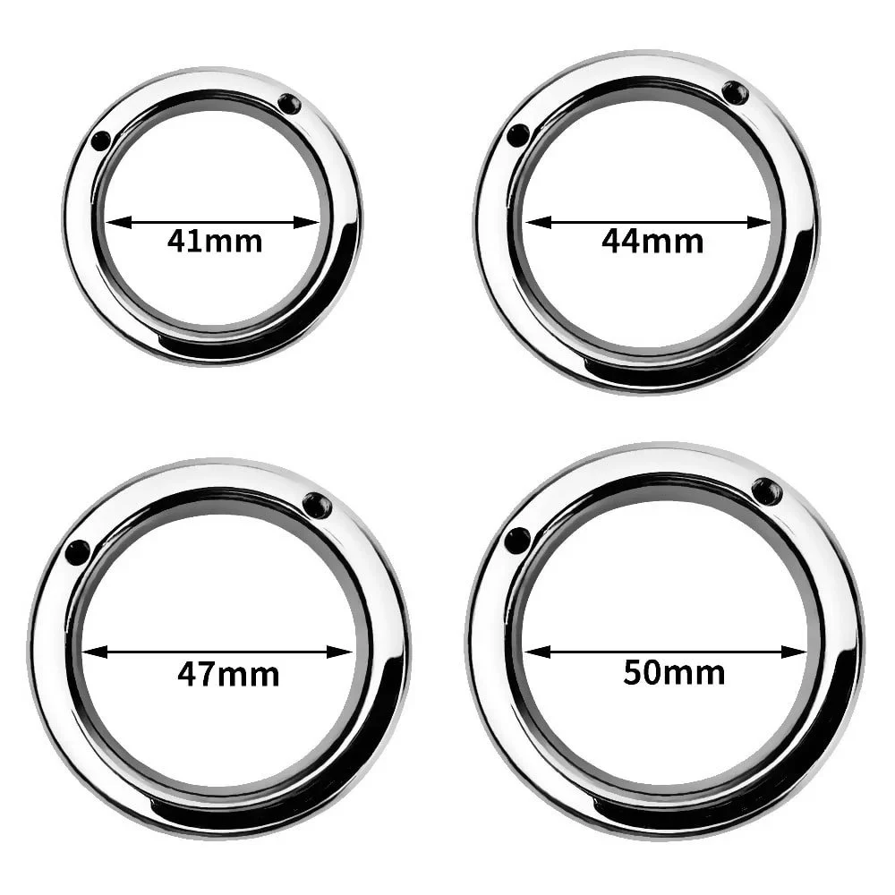 Penis Ring Metal Heavy Duty Stainless Steel Simple Negative Lock Chastity Cage Men's BDSM Sex Toys Ring Chastity Device