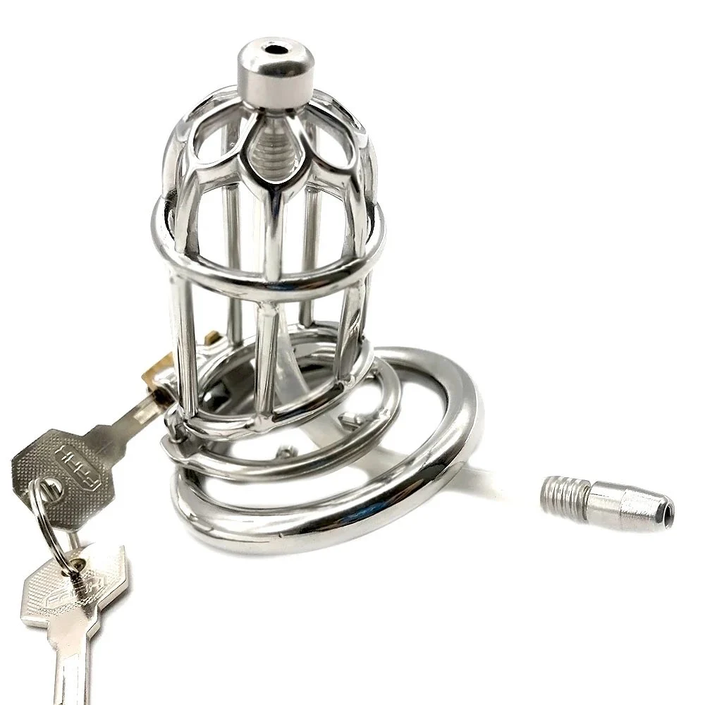 Sex Shop 8.7cm Male Chastity Cage Juguetes Sexuales Erotic Toys Sex Adult Steel Chastity for Male Chastity Device