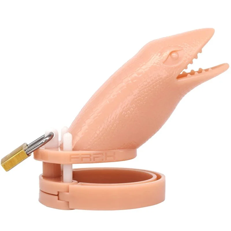Couple Domination Penis Lock Health Resin Cock Cage Plastic Male Chastity Device for Delay Ejaculation Prostate Stimulation