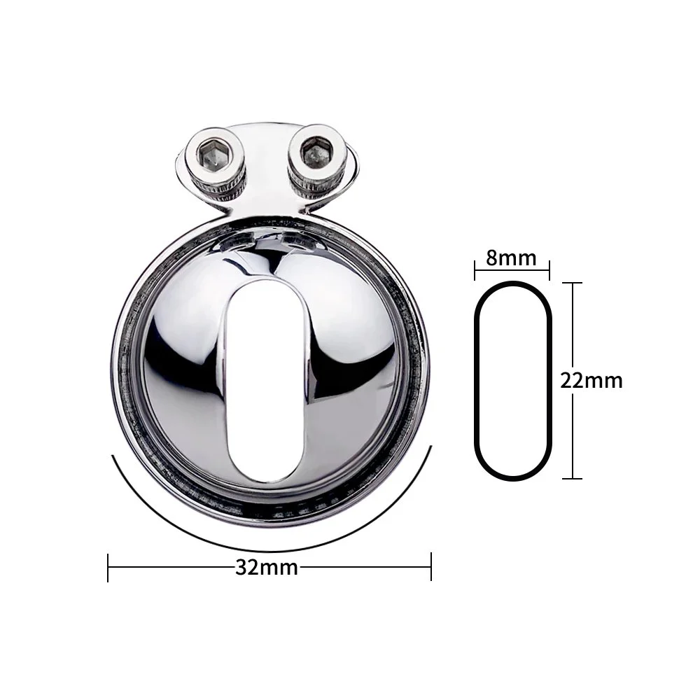 Mini Flat Chastity Cage Sissy Chastity Cage CBT Game Stainless Steel Chastity Devices Cage for Male