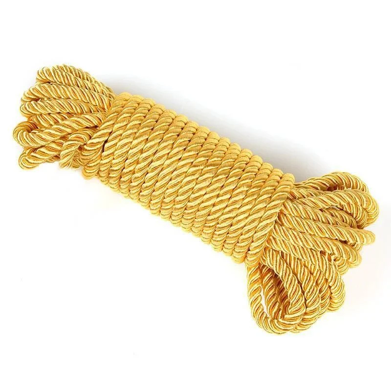 Adult Sex Silk Rope Male And Female Training Binding And Restraint 10 Meters Colorful Hand Woven Rope