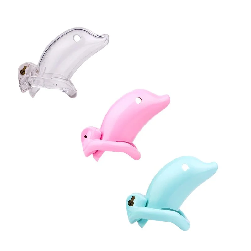 Dolphin-shaped Male Penis Chastity Lock Made of Safe Resin Material Chastity Restraint Suitable As an Adult Toy
