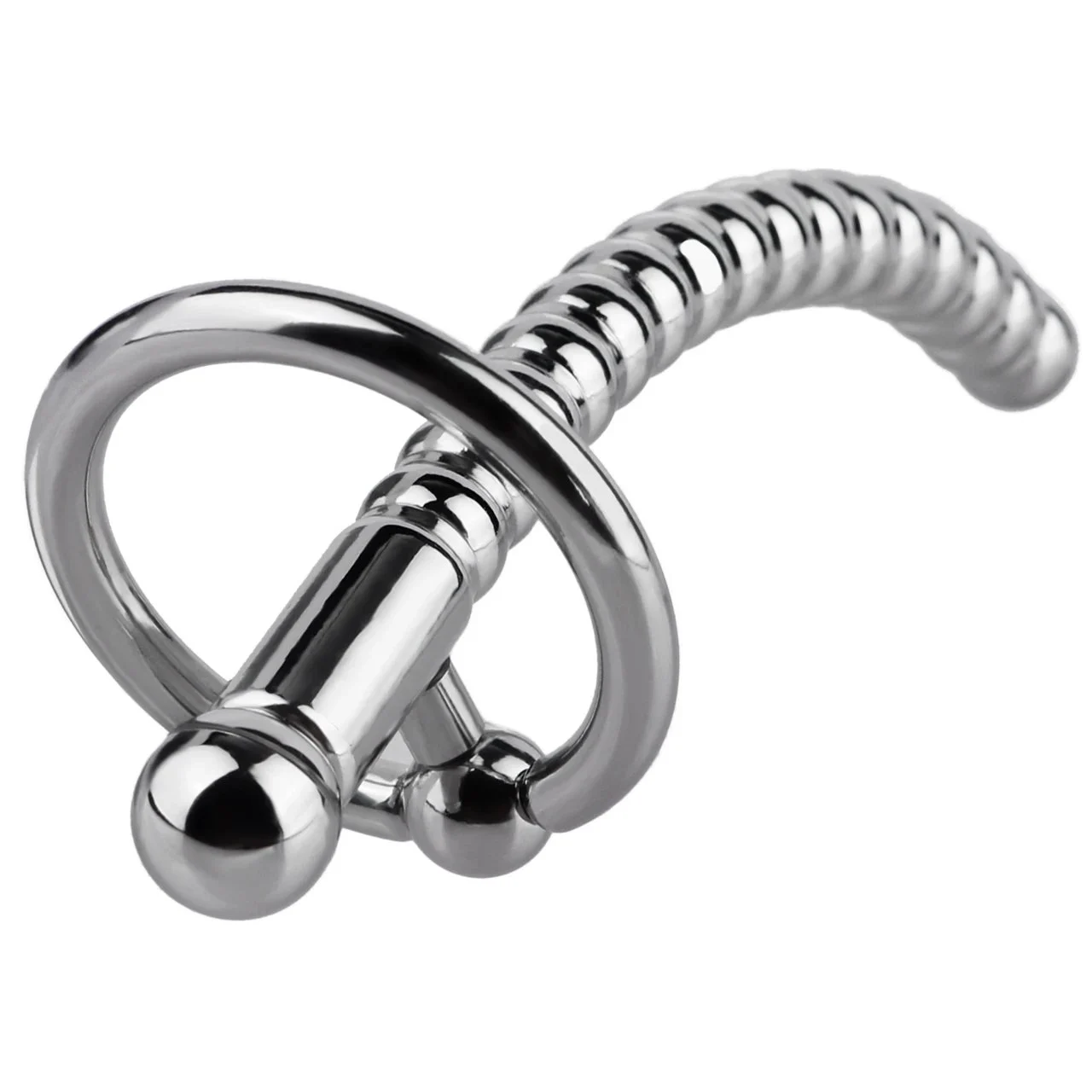 Fantasy Design Urethral Sound for Men, Smooth Stainless Steel Male Penis Plug