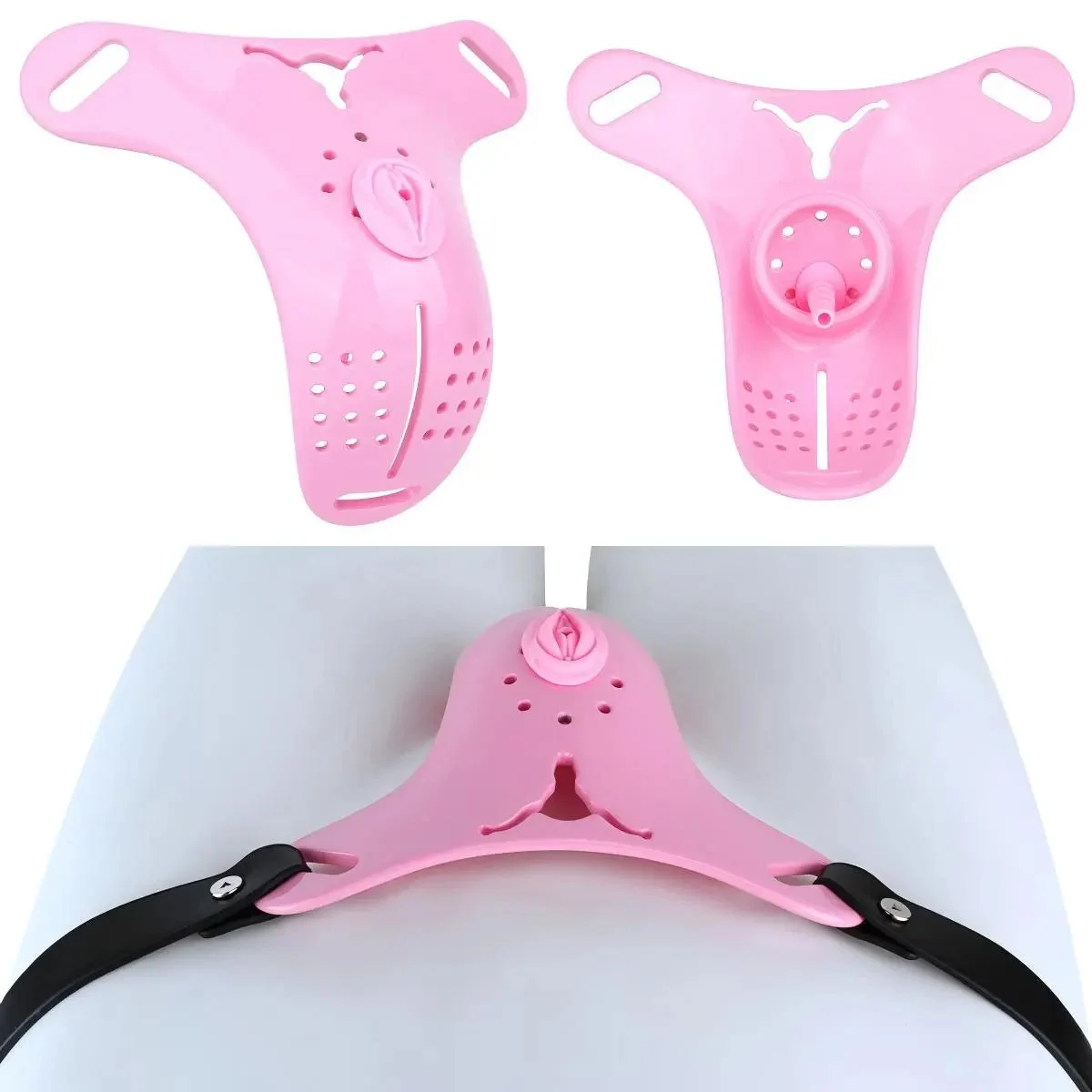 Female Chastity Belt Cb Lock Abstinence Device Chastity Cage Sex Toys for Men Toys Bondage Panties with Catheter
