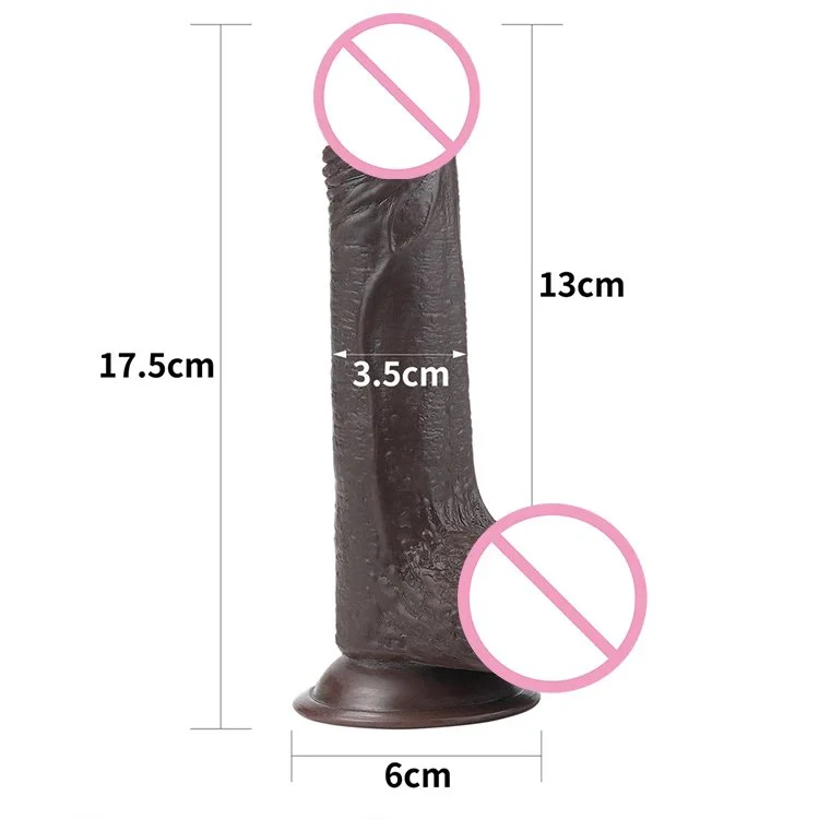 Realistic Double Tpe Soft Outside Body Safe Dual Density Easily Bended Strong Suction Cup Dildo