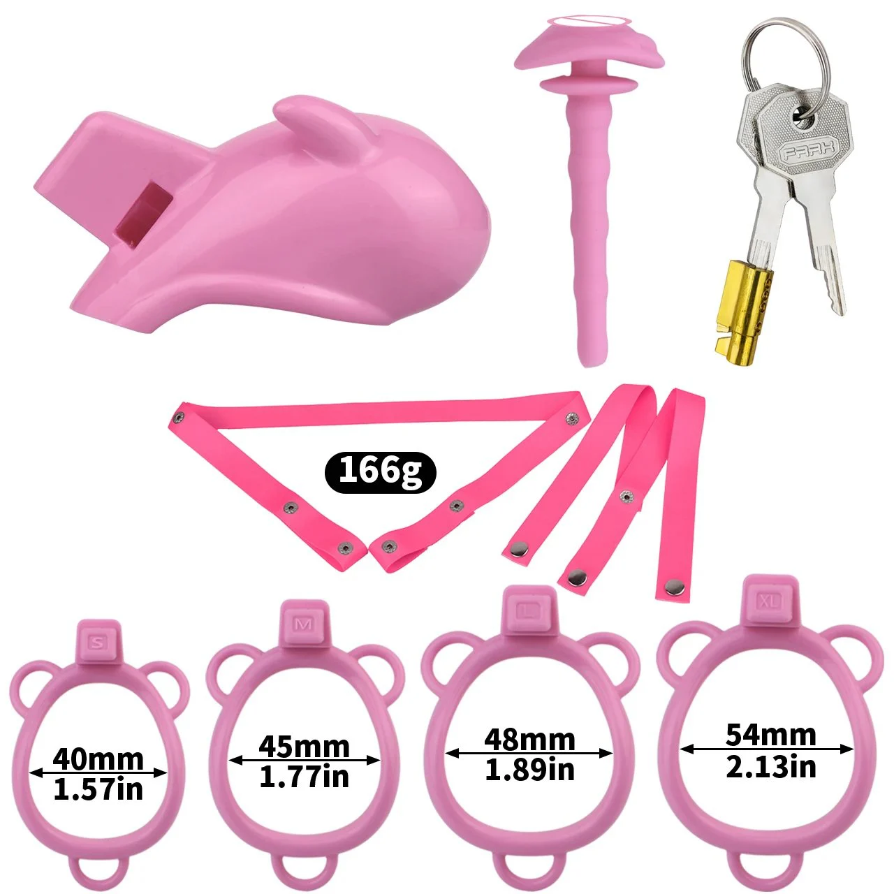 Resin Male Wearable Chastity Lock Bondage Penis 2 Color Imp Penis Cage