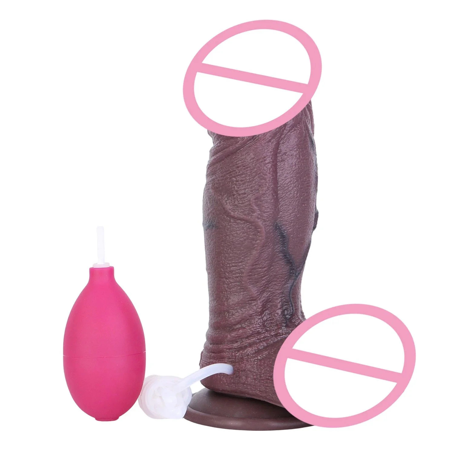 Realistic Male Penis Suction Cup Dildo for Women Squirting Dildo Soft Silicone Material Life-Like Sensation Sex Toy