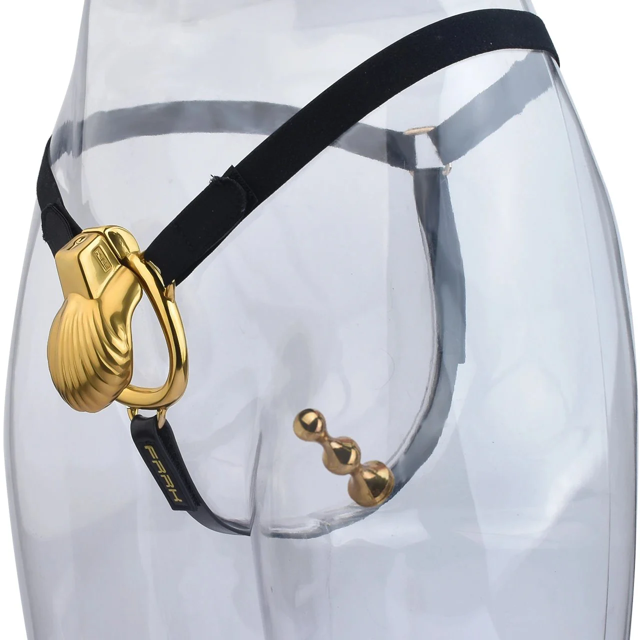 Seashell Male Chastity Cage with Anal Plug SM Anal Intercourse Penile Bondage Attack From Front and Rear Sex Toy for Man