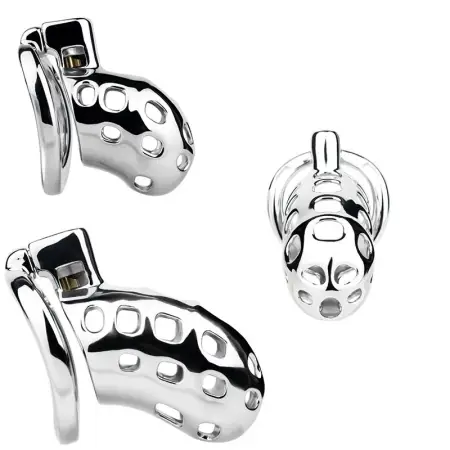 Male Metal Chastity Device Effective Penis Restraint for Easy Wear Available in Three Sizes Male Product