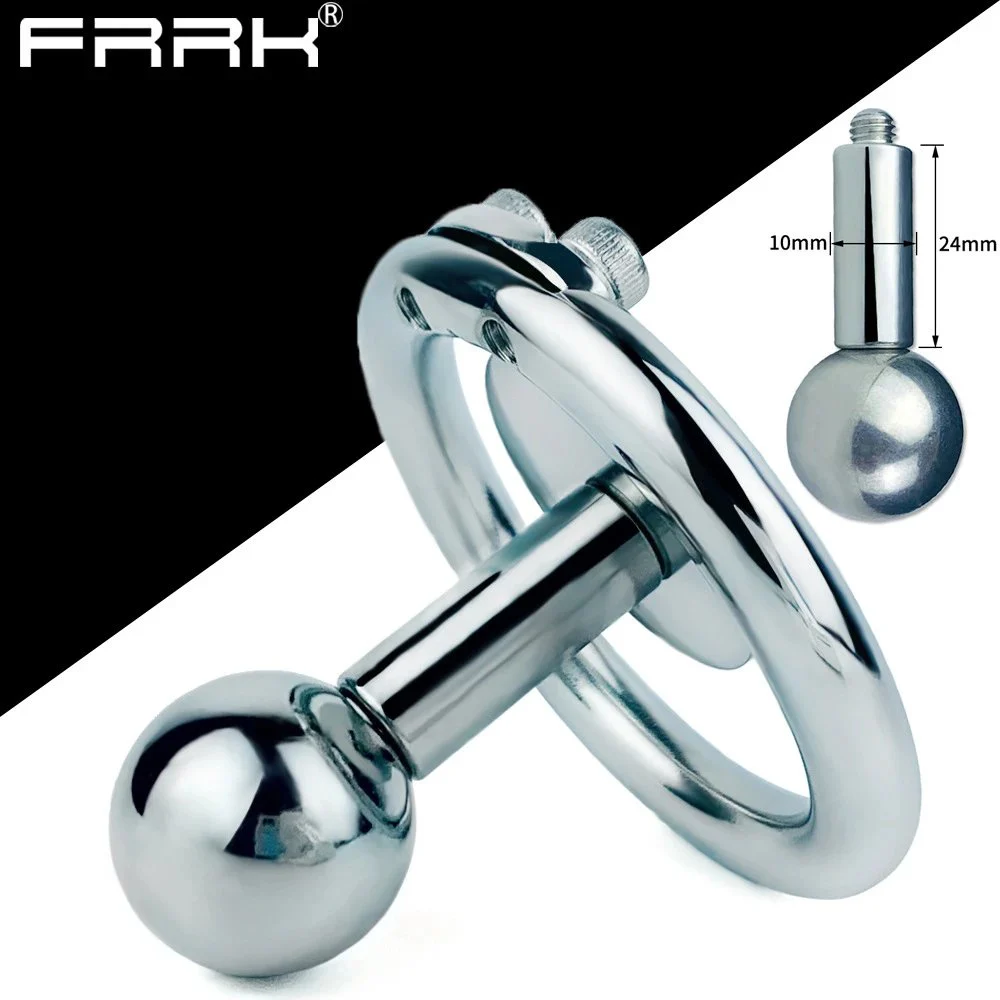 Sectionalized Negative Chastity Lock Length Adjustable Detachable Solid Stainless Steel Ball