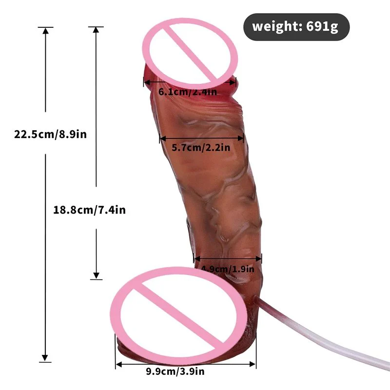 Realistic Ejaculation Dildo with Silicone Strap on Realistic Squirting Penis Sex Toys for Women Anal Plug
