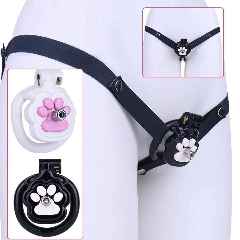 Male Resin Chastity Lock with Wearable Tube a Chastity Toy Suitable for Enthusiasts Available in Multiple Sizes