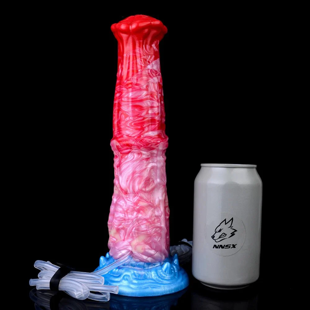 Adult Masturbation Toys Fantasy Monster Penis Inflatable Water Spray Dildo Soft Silicone Water Spray Orgasm Dildo
