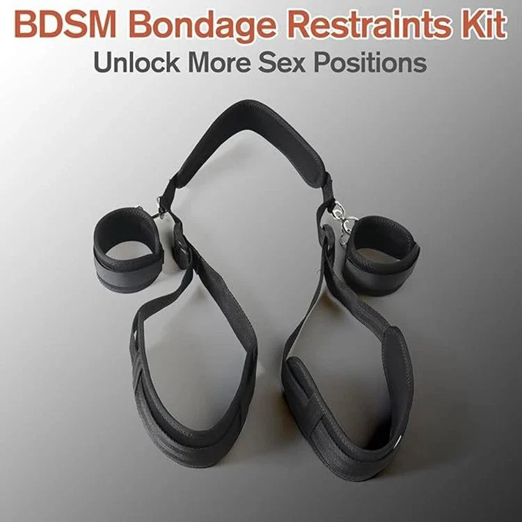Bondage Restraints Kit Sex Toys for Couples Adjustable Leg Straps&Handcuffs for Adult Couples Game Play