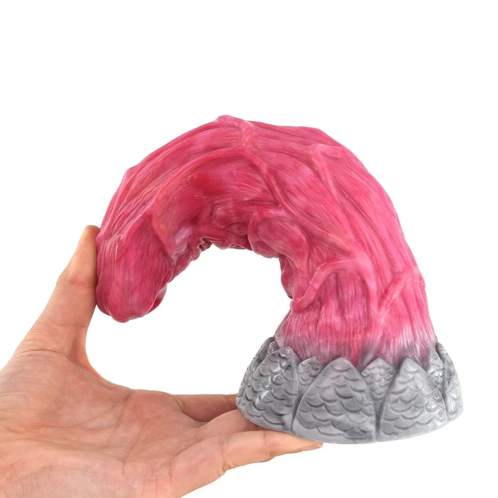 Golden Color Lifelike Dragon Sex Toys Vagina Clitoris Stimulation Anal Plug Odd Rubber Penis for Gay Erotic Games