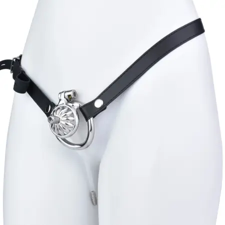 Flower Shape Male Cock Cage Chastity Device Bondage Gear with Silicone Metal Catheter