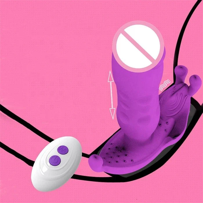 Rechargeable Rabbit Thrusting Anal Vibrator Wearable Prostate Massage Panty G-Spot Vaginal Vibrators