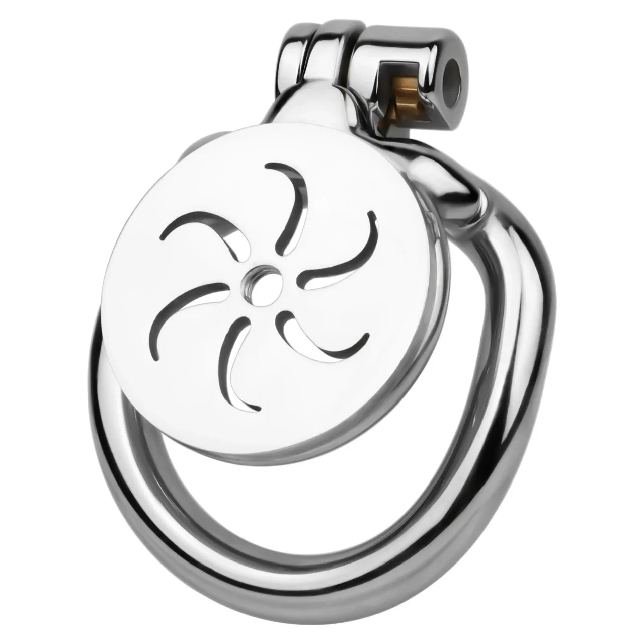 Negative Chastity Cage with Built-in Male Chastity Strap and Urination Tube Stainless Steel Construction 4 Sizes Available