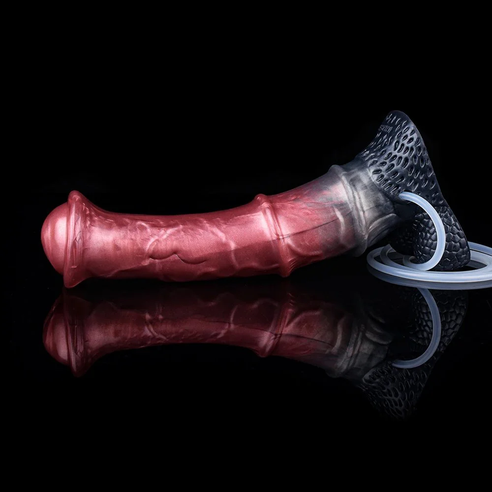 Horse Dildo Fantasy Long Long Squirting Horse Dildo With Sucker Silicone Ejaculation Penis