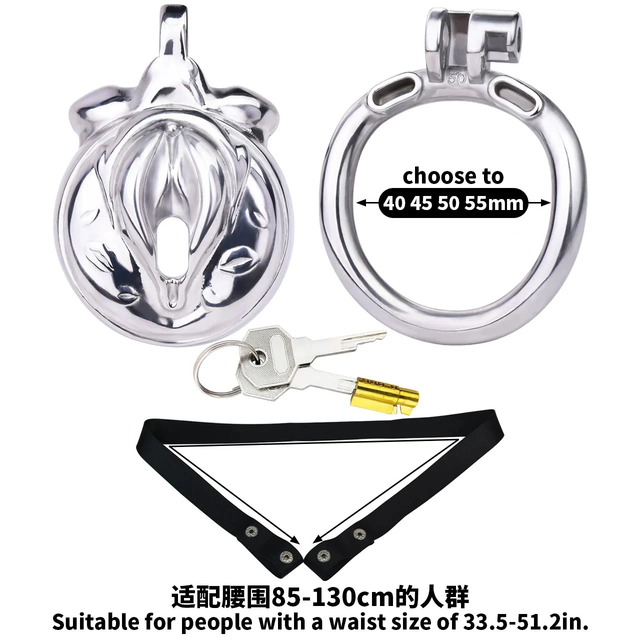 Sex Toys for Men Adult Waist Belt Male Chastity Cock Cage Stainless Steel Cock Rings Erotic Urethral Lock Bondage