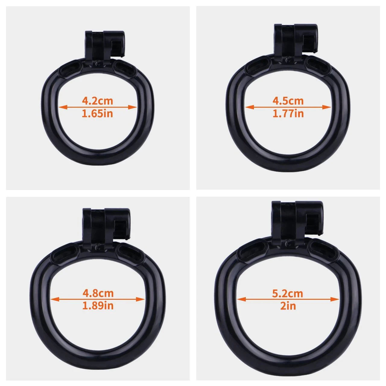 Male Resin Chastity Lock with Wearable Tube a Chastity Toy Suitable for Enthusiasts Available in Multiple Sizes