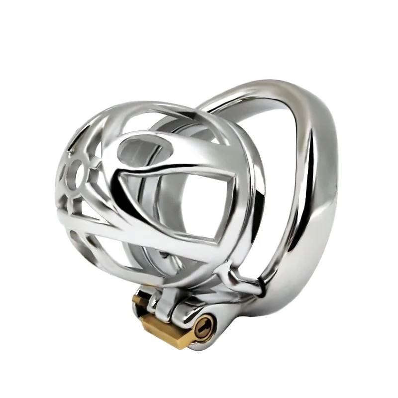 Small Cage Anti Pull Out Chastity Steel Cage Cock Cage Lock Penis for Men