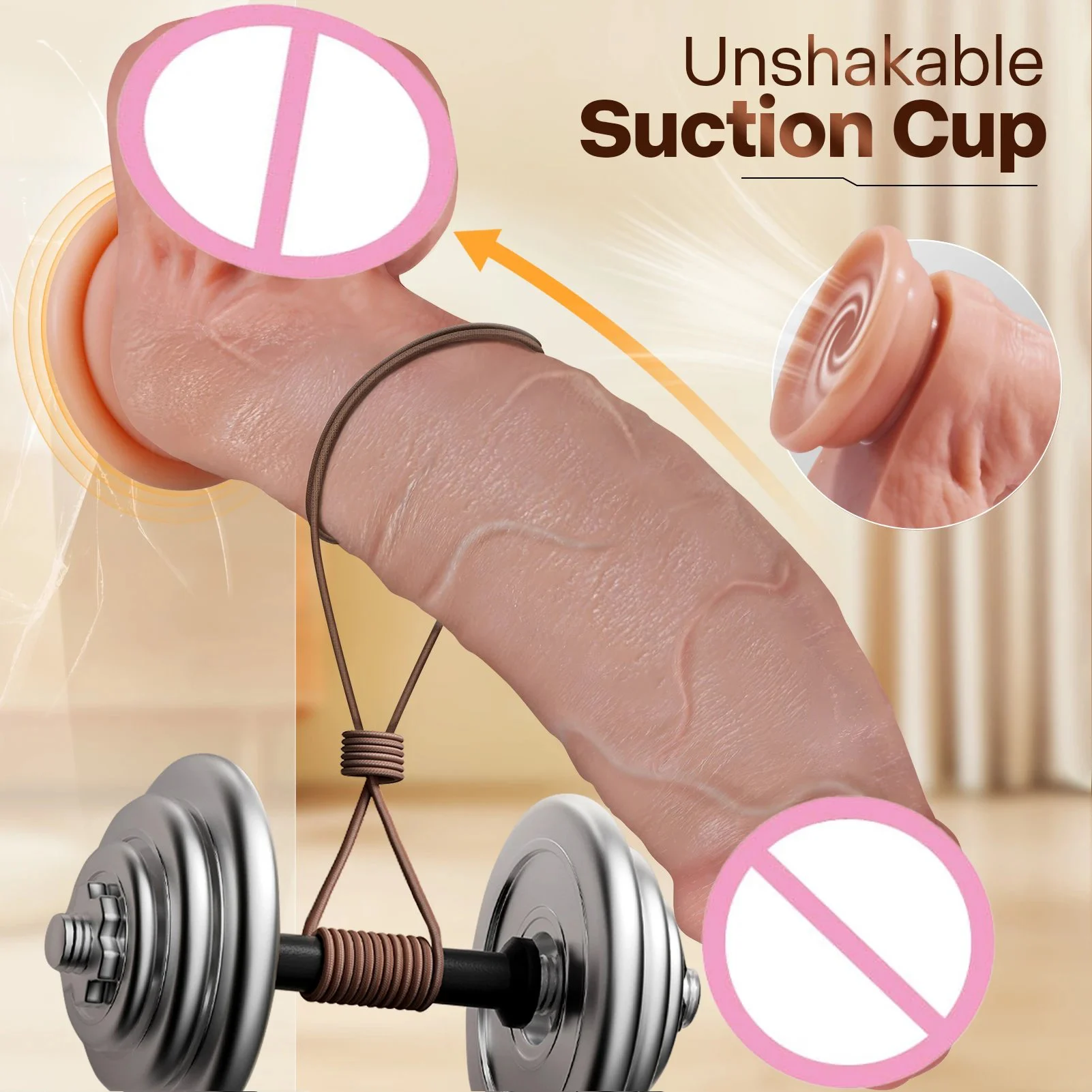 Adult Plaything Soft Silicone Suction Cup Dildo with Bendable Flexible Design Eco-Friendly & Waterproof for Men