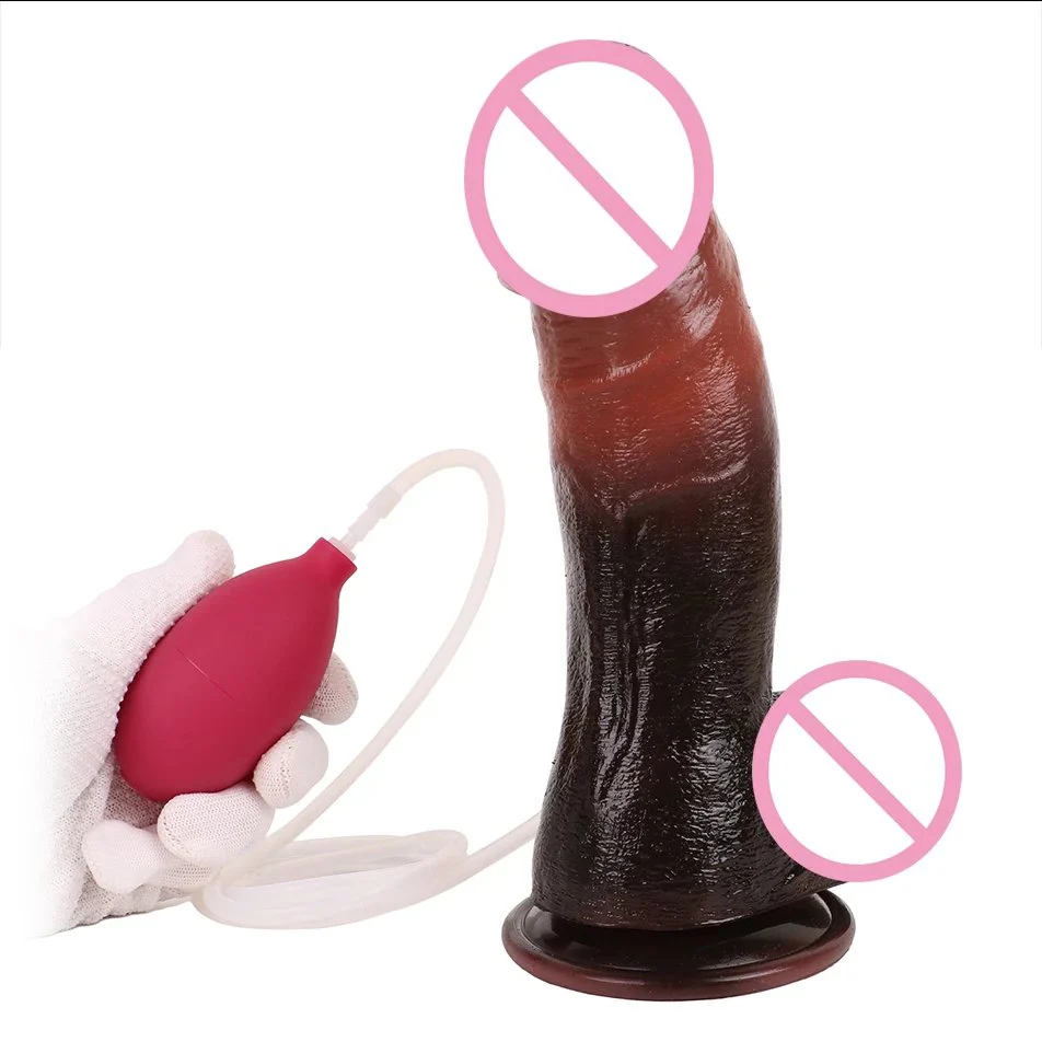 Huge Dildo Spray Water Simlates Sex Dildo Gay Adult Anal Plug Artificial Realistic Penis Ejaculation Fun Silicone Sex Toys