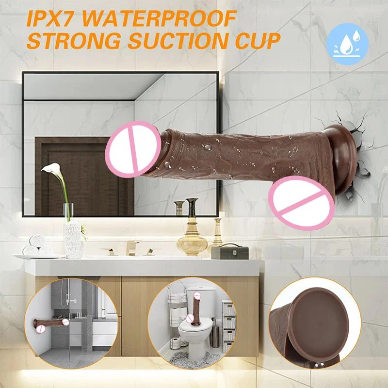 9.1Inch Vibrating Realistic Penis Dildo G Spot Anal Stimulation Heating Function Thrusting Dildo Vibrator Sex Toy for Women Male