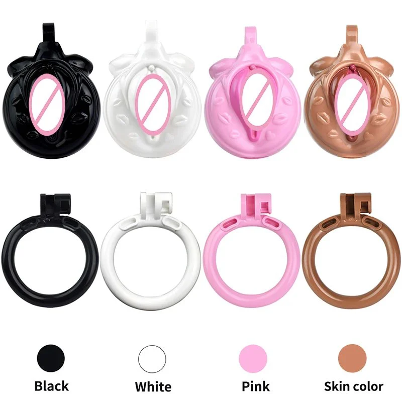 Sissy Boy Cock Cages Male Chastity Belt Device Flat Cage Sissy Binding pink Sissy Penis Cock Chastity Cages for Men