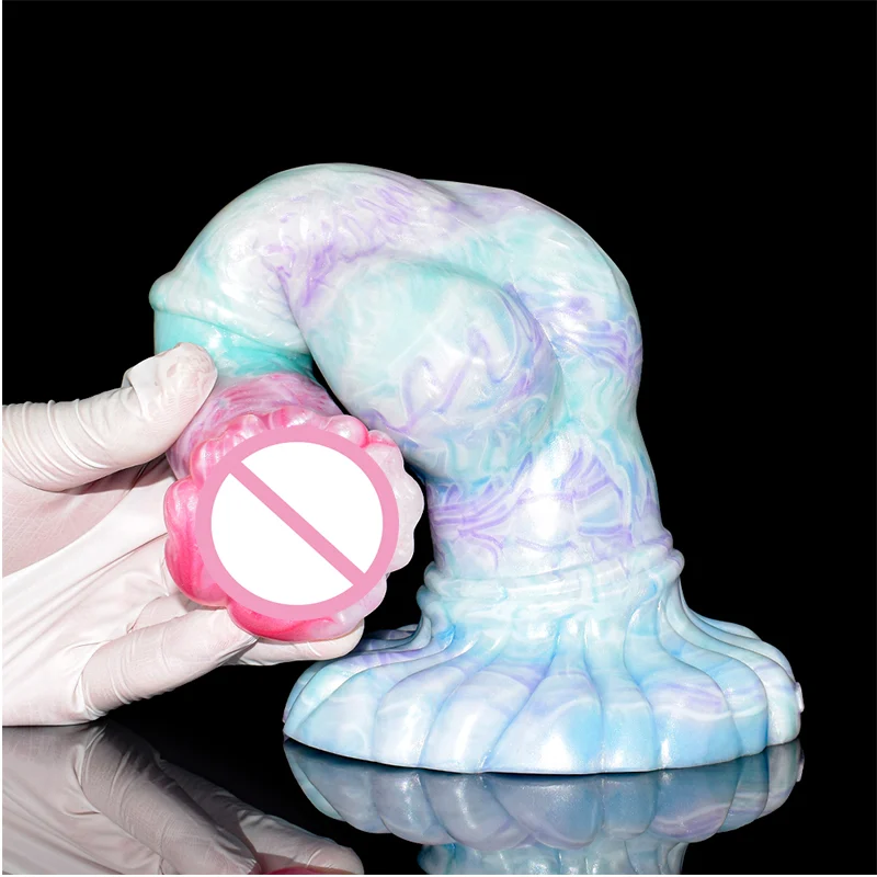 9.96 Inch Dragon Monster Artificial Silicone Colorful Sex to Toy for Women