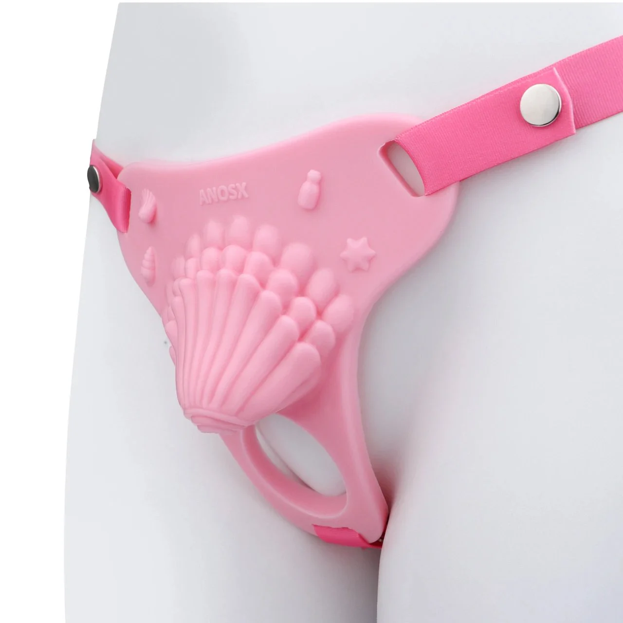 Male Deep Sea Transvestite Chastity Pants Series Shell Silicone Comfortable Chastity Cage with Drooping Catheterization Hole