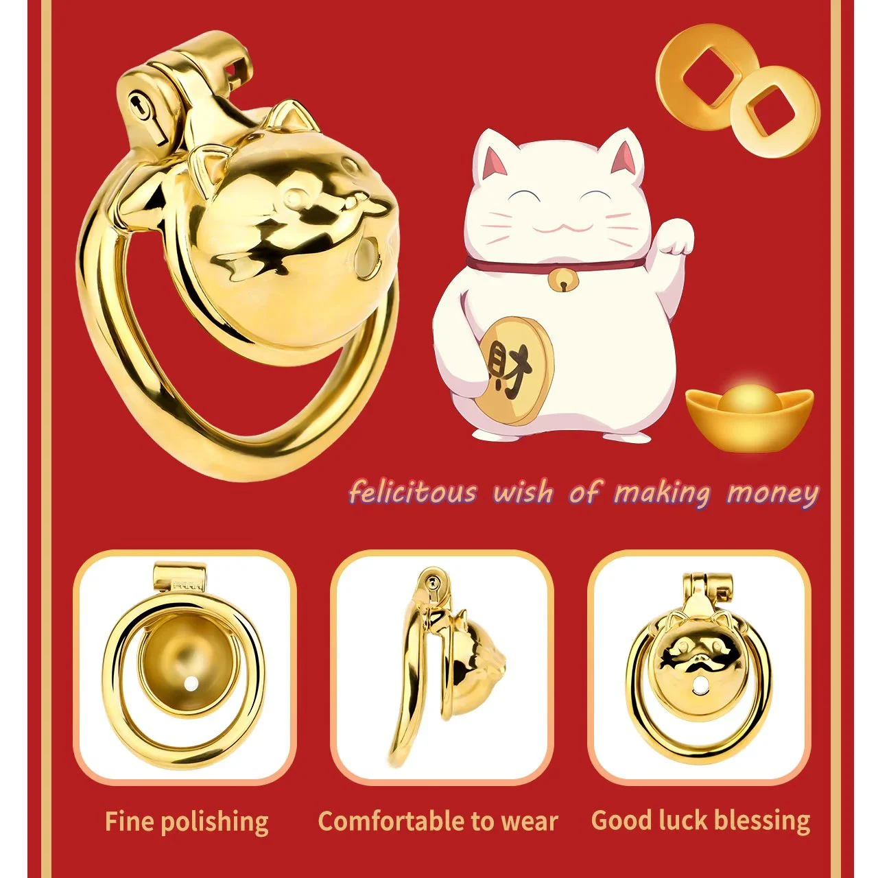Small Sissy Chastity Cage,cat Shape Male Chastity Cage Device, Cock Cage Sex Toys for Men,boy Chastity Cage