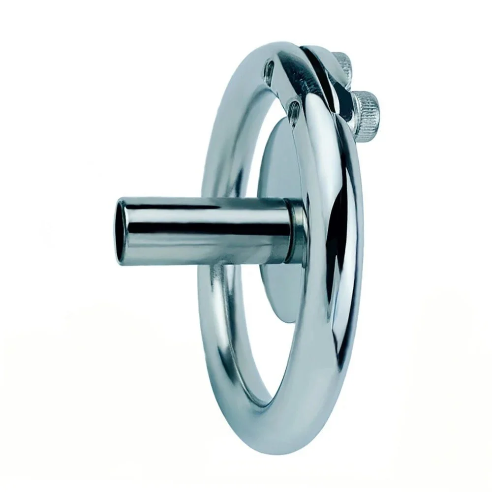 Male Chastity Lock Removable Replaceable Negative Electrode Lock Ring Sex Toys Stainless Steel Chastity Device
