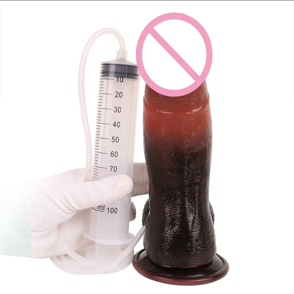 Huge Dildo Spray Water Simlates Sex Dildo Gay Adult Anal Plug Artificial Realistic Penis Ejaculation Fun Silicone Sex Toys