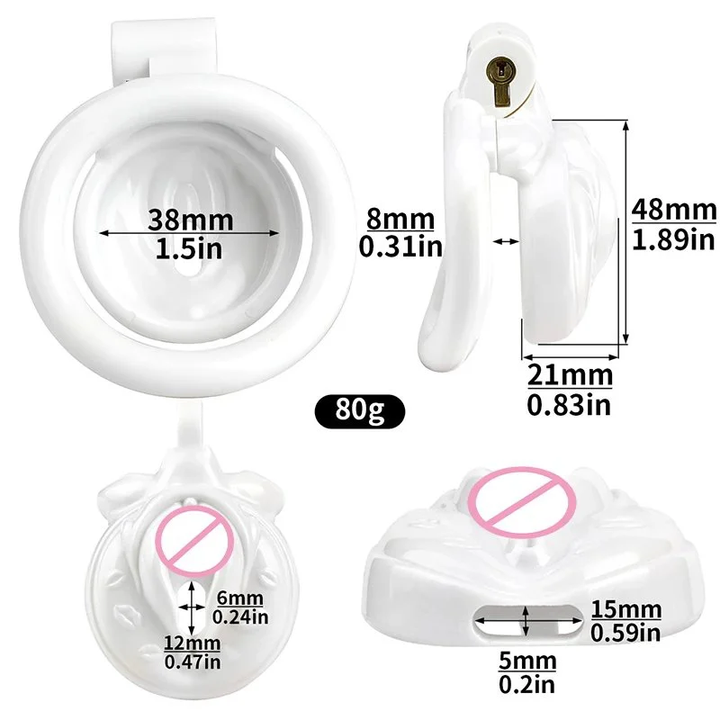 Sissy Boy Cock Cages Male Chastity Belt Device Flat Cage Sissy Binding pink Sissy Penis Cock Chastity Cages for Men