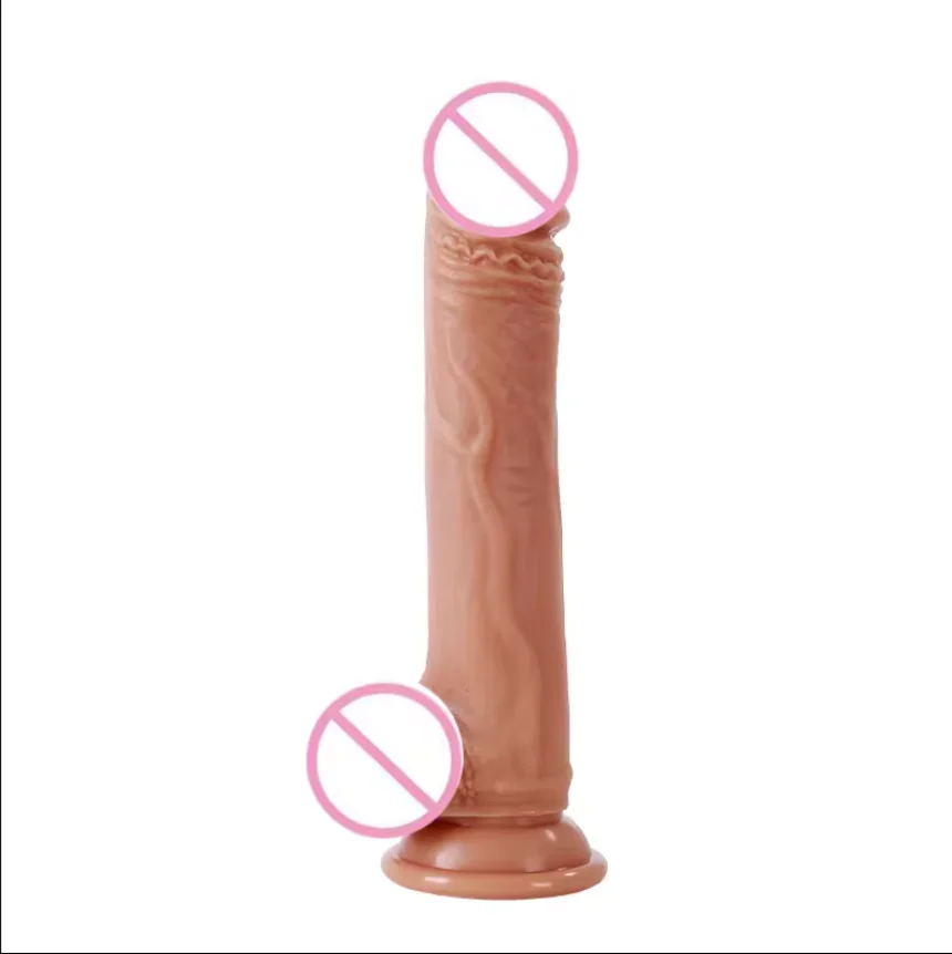 Huge G Spot Silicone Dildo for Women Move-Up and Down Vibrators Sex Toys