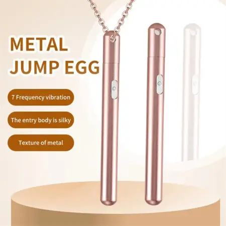 Rechargeable Waterproof 7 Frequency Steel Sex Toy Women Dildo Vibrating Necklace Vibrator Bullet