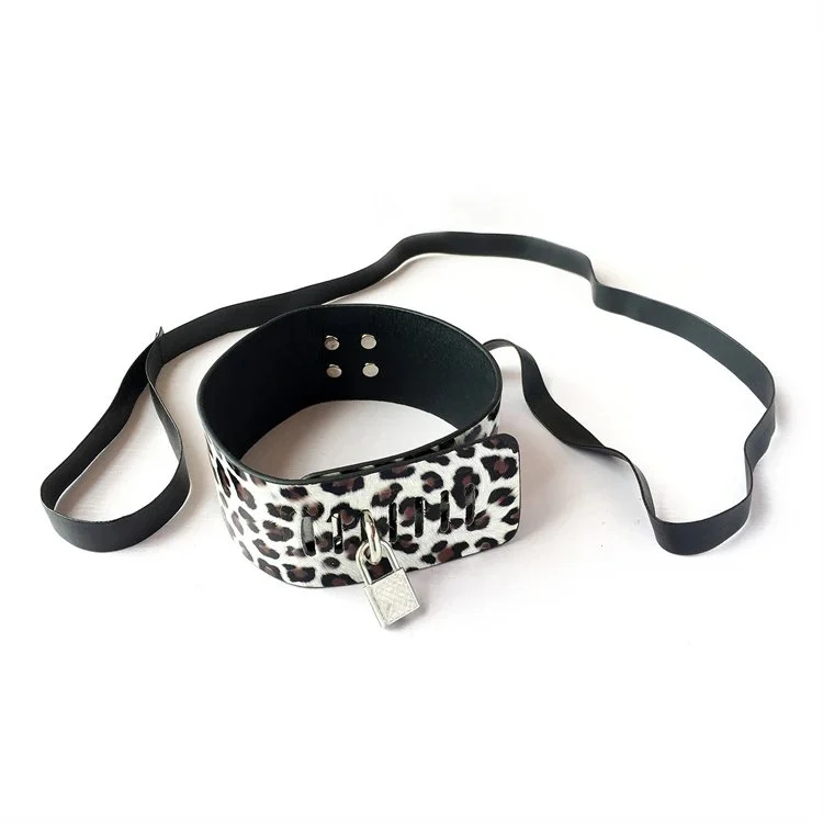 10PCS Fetish Restraint Sex Toys Set for Couples Whip Cuffs Ankle Leopard Bondage Kit