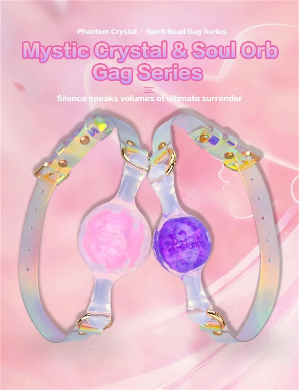 2'' Silicone Ball Gag Bondage for Adult Bondage Restraints Sex Play Mouth Gag Strap on Adult Sex Toy