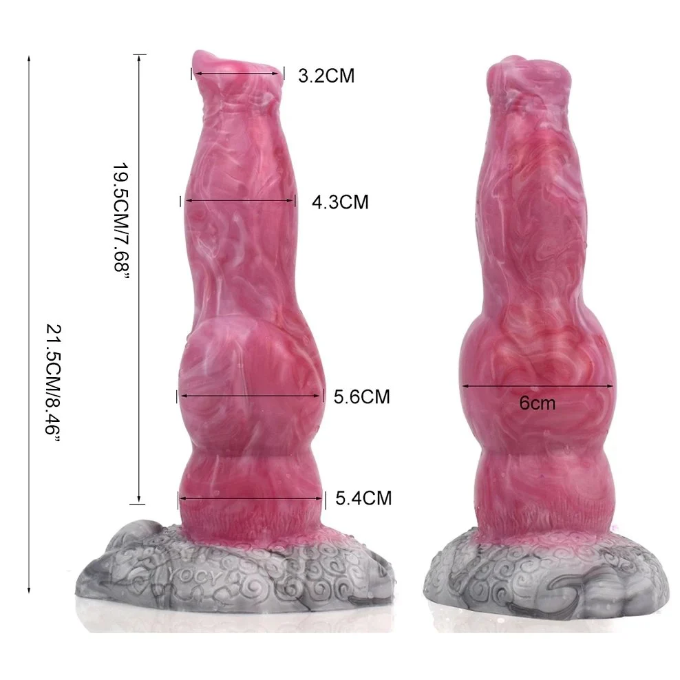 8.5 Inch Curly Coated Retriever Cock Dog Dong Wolf Dildo