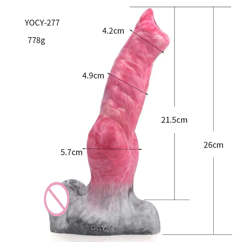 Huge Fantasy Animal Wolf Penis for Women Big Anal Plug Sex Toys Dildo with Suction Cup Adult Woman Masturbating Soft Dildos