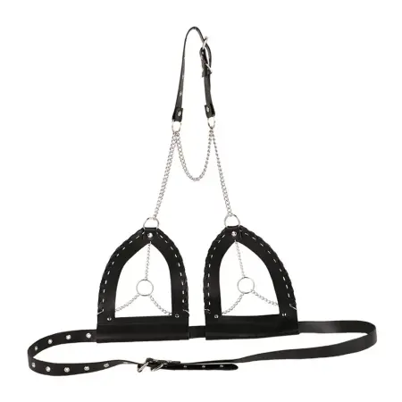 Sexy Bra Adjustable Belt Breast Psyche Goddess Corset Dark Leather Desire Chain Women Flirting Adult Toys
