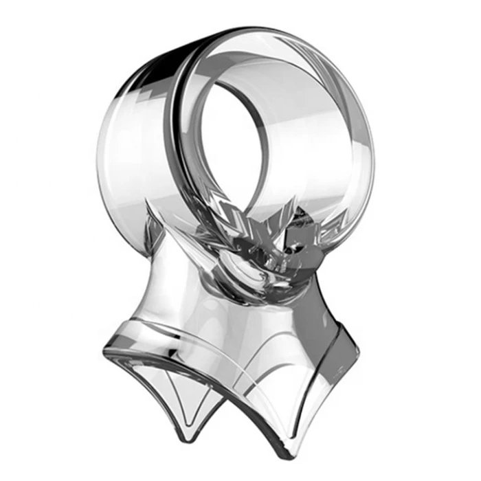 3 in 1 Men's Soft Penis Ring Cock Ring with Delay Ejaculation Feature Silicone & TPE Sex Toys Penis Enlarger