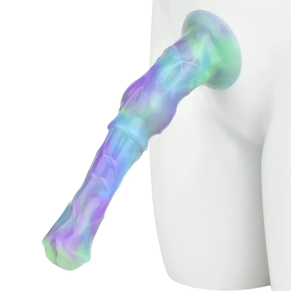 Knot Dildo Inflatable Animal Dildo Realistic Silicone Dildo With Suction Cup for Female Masturbator