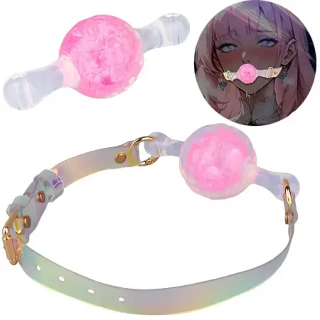 2'' Silicone Ball Gag Bondage for Adult Bondage Restraints Sex Play Mouth Gag Strap on Adult Sex Toy