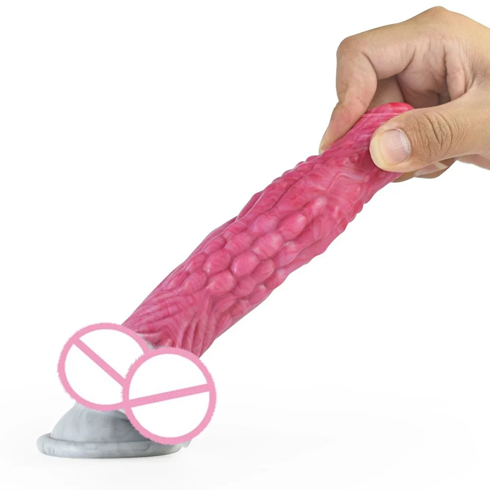 8 Inch Medical Silicone G-spot Realistic Soft Dildo with Big Large Dick for Women Cyber Animals Huge Penis