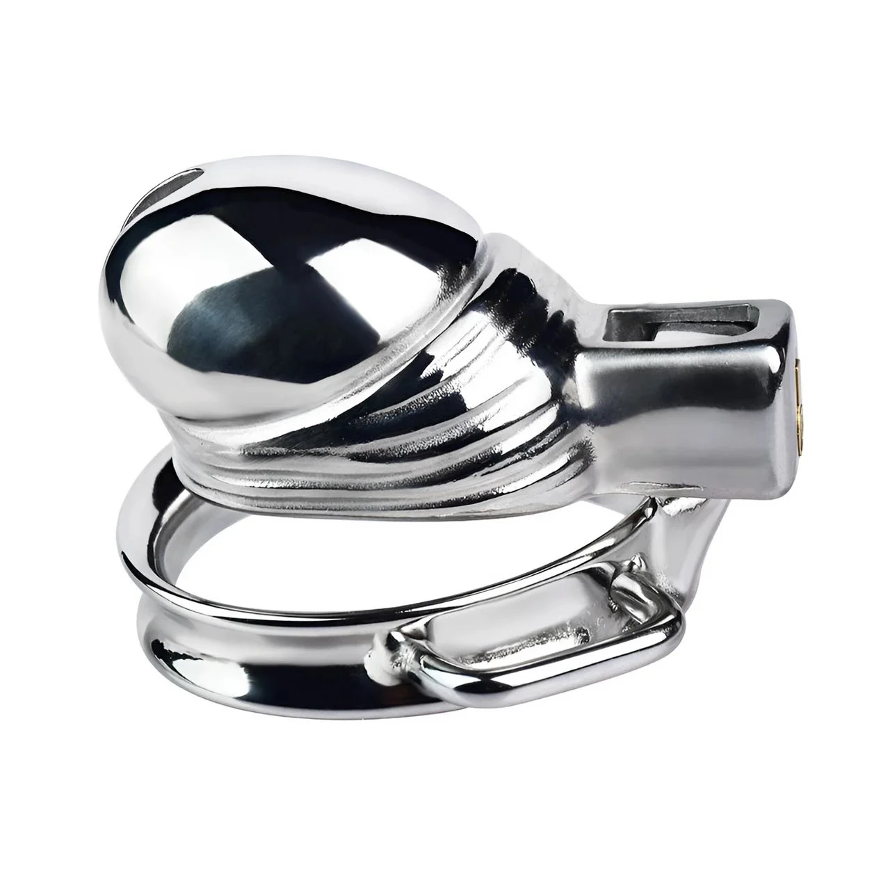 Penis Shaped Chastity Cage Metal Male Chastity Device Sex Toys for Men Cock Lock Cage 304 Stainless Steel Adult Toy