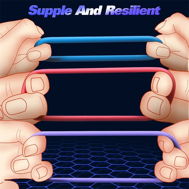 3PCS Set Enhancer Penis Rings Reusable Adult Sex Toys Soft Silicone Cock Ring